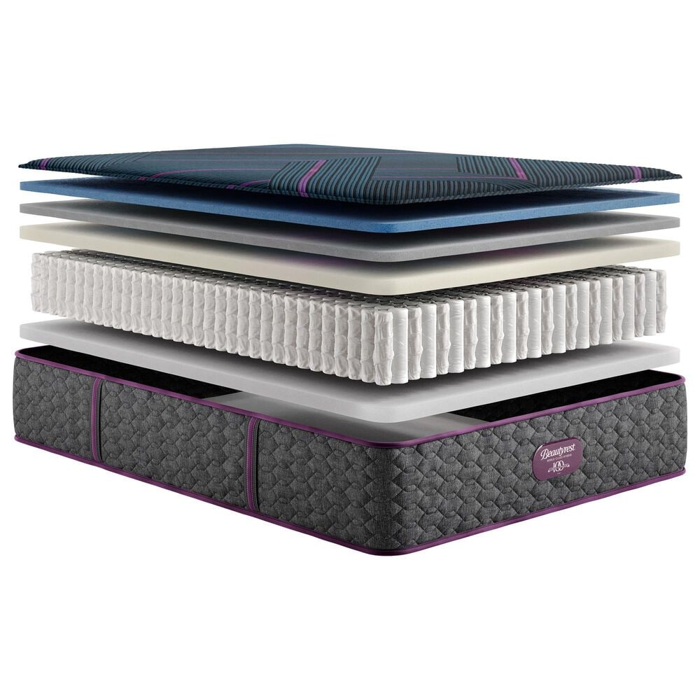 Beautyrest World Class Hybrid Level Three Firm Twin XL Mattress with Low Profile Box Spring, , large