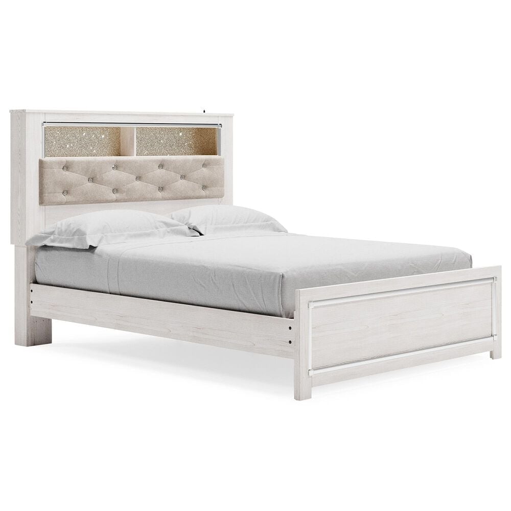 Ashley Altyra Queen Panel Bookcase Bed in White, , large
