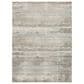 Karastan Solitude Silk Road 6"7" x 9"6" Cream Dark Grey Area Rug, , large