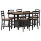 Ashley Wildenauer Counter Height Dining Table and 6 Counter Stools, , large