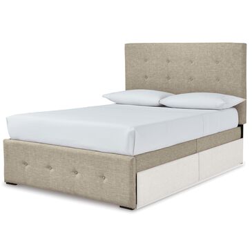 Signature Design by Ashley Gladdinson Full Upholstered Bed in Gray, , large