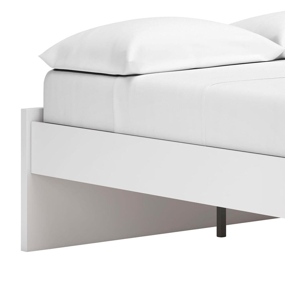 Ashley Onita Full Platform Bed with No Headboard in White, , large