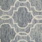 Feizy Belfort Geometric 5" x 8" Gray and Ivory Area Rug, , large