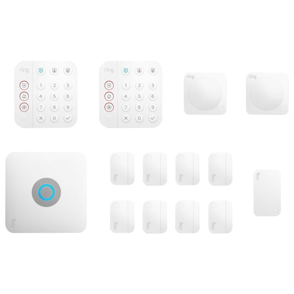 Ring 14-Piece Kit Alarm Pro Security in White, , large