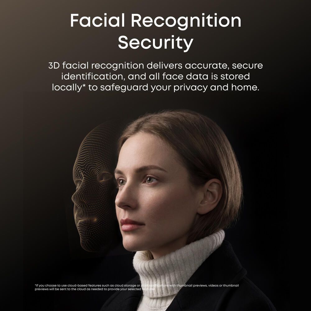 eufy FamiLock E40 Smart Security Lock with Facial Recognition in Black, , large