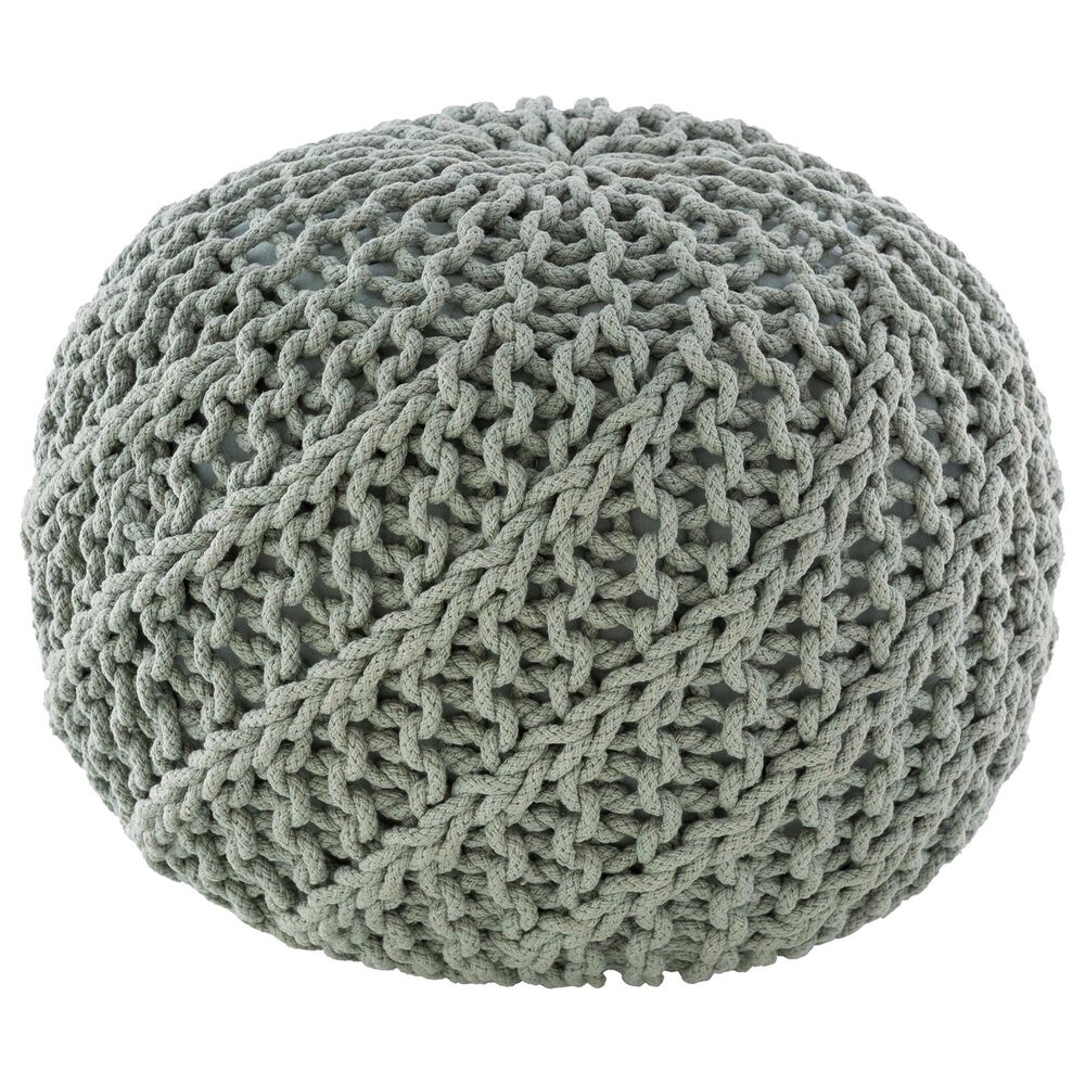 Surya Malmo Pouf in Mint, , large