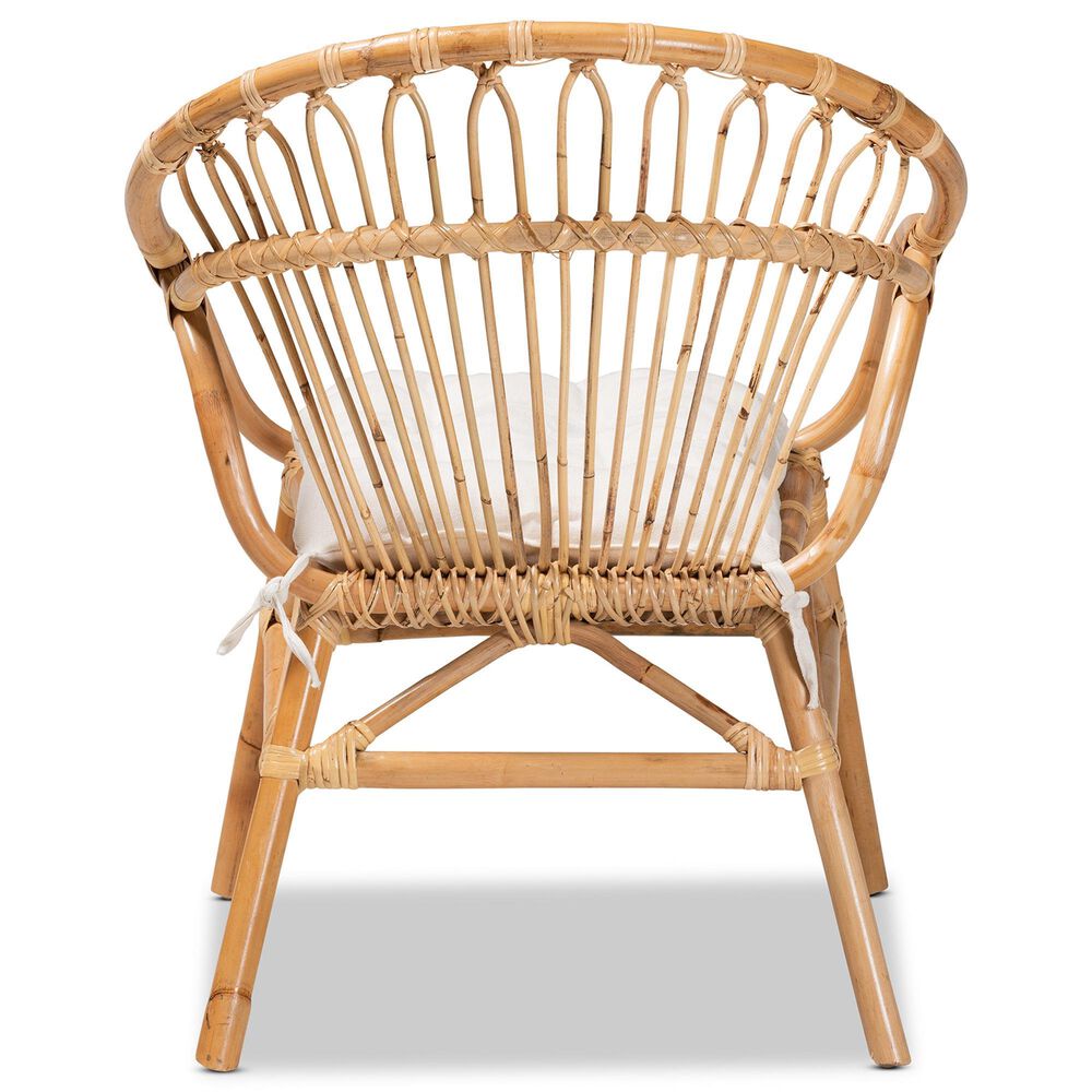 Baxton Studio Benicia Arm Chair in Natural Brown, , large