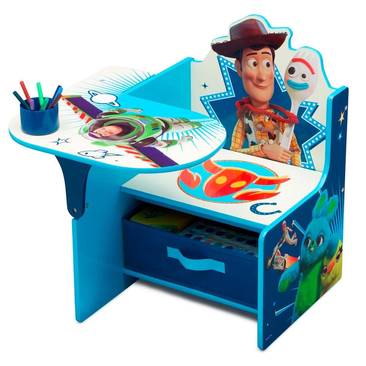 Delta Toy Story 4 Chair Desk with Storage Bin in Blue Nebraska