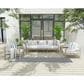 Nourison Courtyard Ivory and Blue 2"2" x 8" Indoor/Outdoor Runner, , large