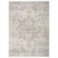 Nourison Astra Machine Washable 4" x 6" Silver and Grey Area Rug, , large