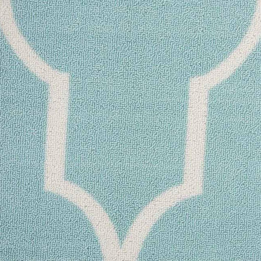 Nourison Home &amp; Garden RS087 10&#39; x 13&#39; Aqua Indoor/Outdoor Area Rug, , large