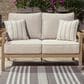 Ashley Hallow Creek Patio Loveseat in Beige, , large