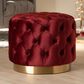 Baxton Studio Valeria Ottoman in Burgundy, , large