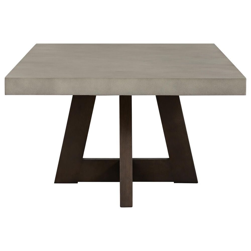Blue River Elodie 55&quot; Concrete Coffee Table in Medium Gray and Dark Gray Oak, , large