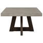 Blue River Elodie 55" Concrete Coffee Table in Medium Gray and Dark Gray Oak, , large