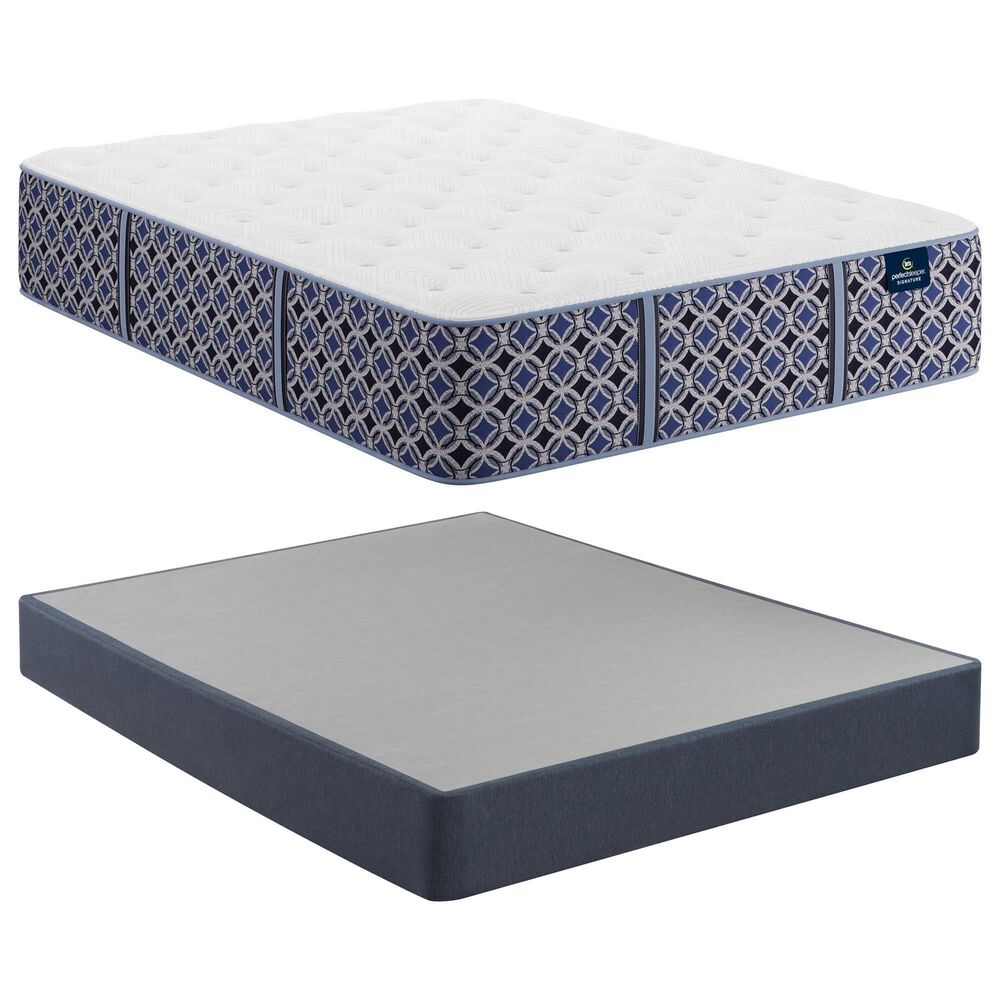 Serta Perfect Sleeper Signature Stevens Park Plush Twin Mattress with High Profile Box Spring, , large