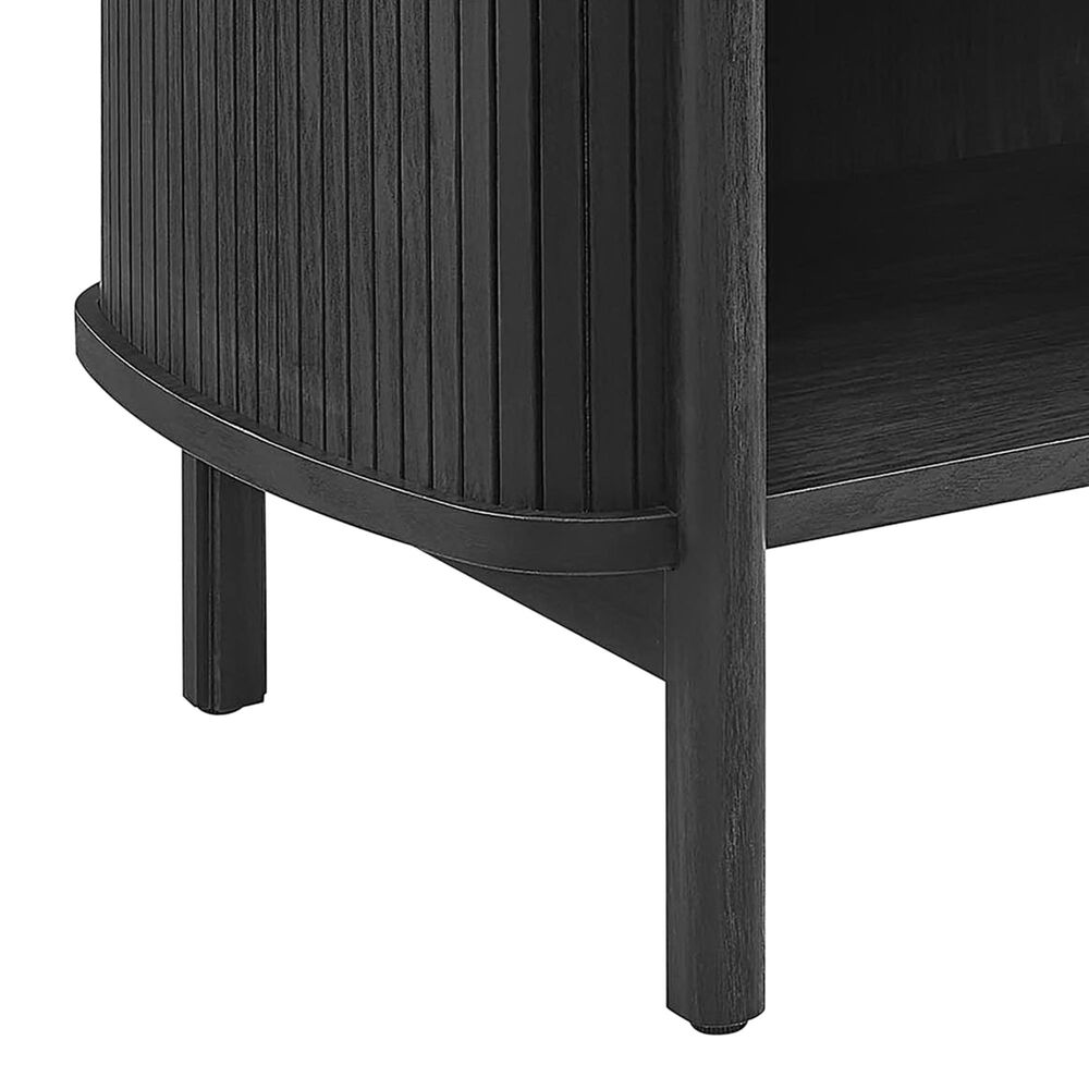 Modway Cadence Open 2 Shelves Nightstand in Black, , large