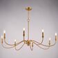 Vaxcel Annabelle 8-Light Chandelier in Muted Brass, , large