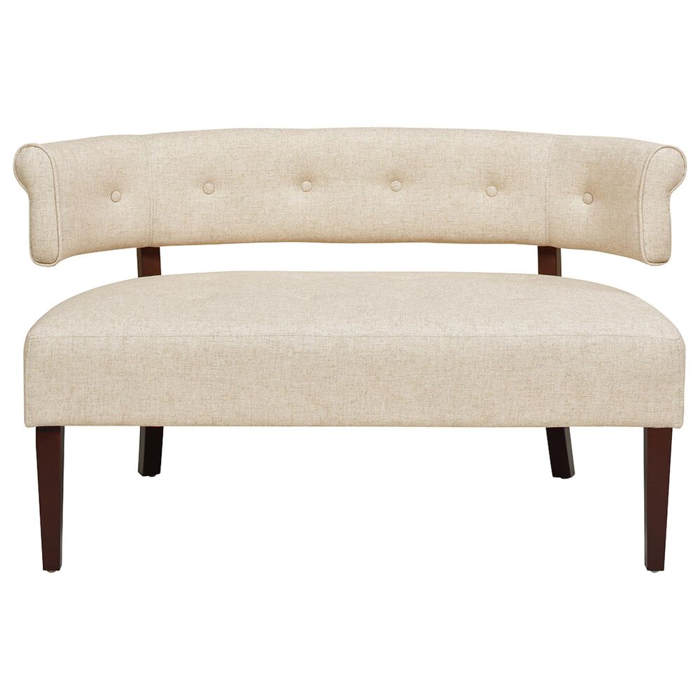 Jennifer Taylor Home Jared Stationary Settee in Wood Ash NFM