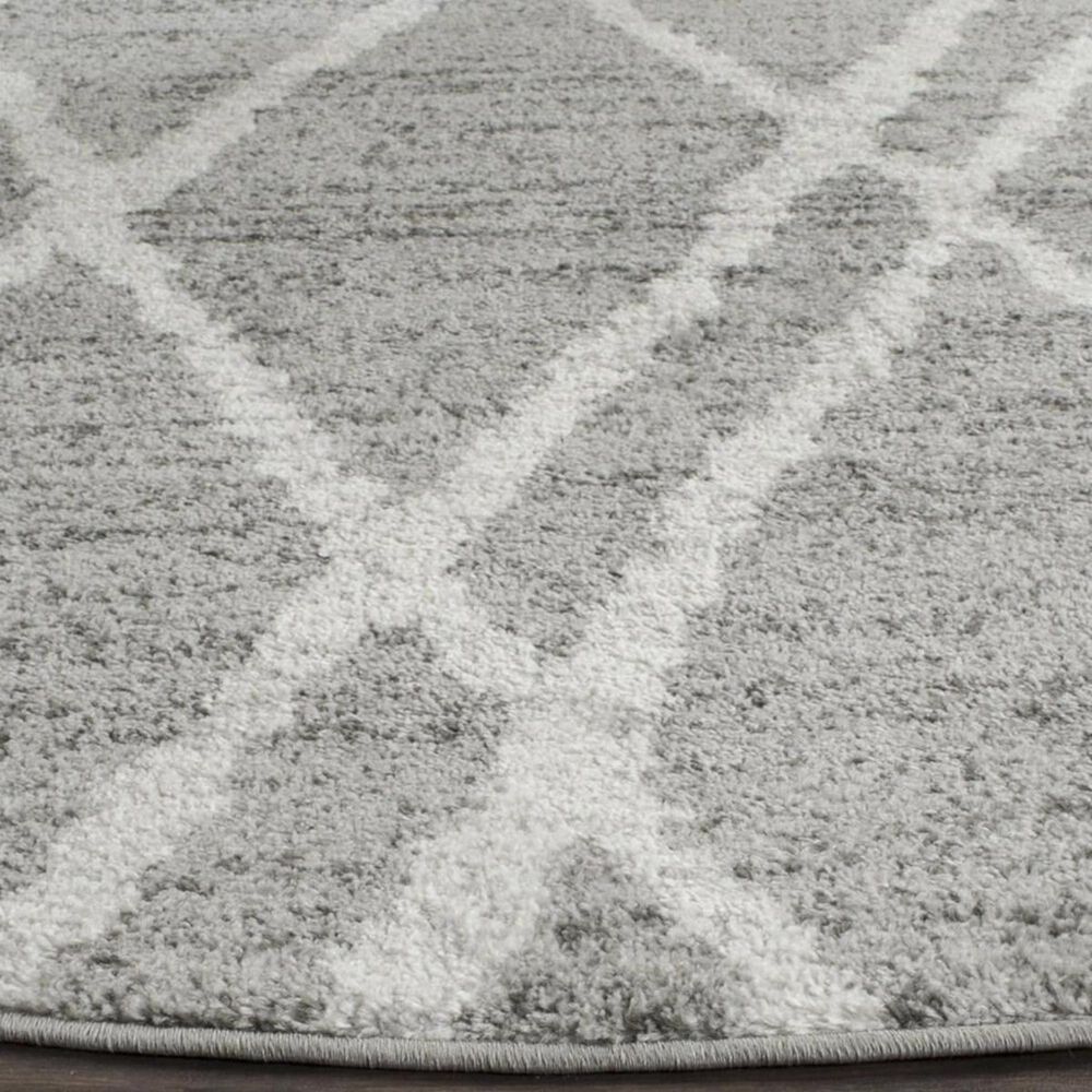 Safavieh Adirondack ADR128B 4&#39; Round Ivory and Silver Area Rug, , large