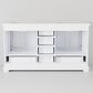 Lexora Home Dukes 60" Double Bathroom Vanity in White with 2 cm White Quartz Top and Rectangular Sinks, , large