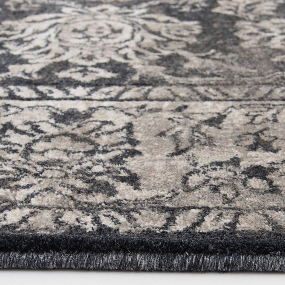 Central Oriental Adore Laney 5&#39; x 7&#39;6&quot; Black and Beige Area Rug, , large