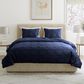 Timberlake 3-Piece Velvet Queen Quilt Set in Navy, , large