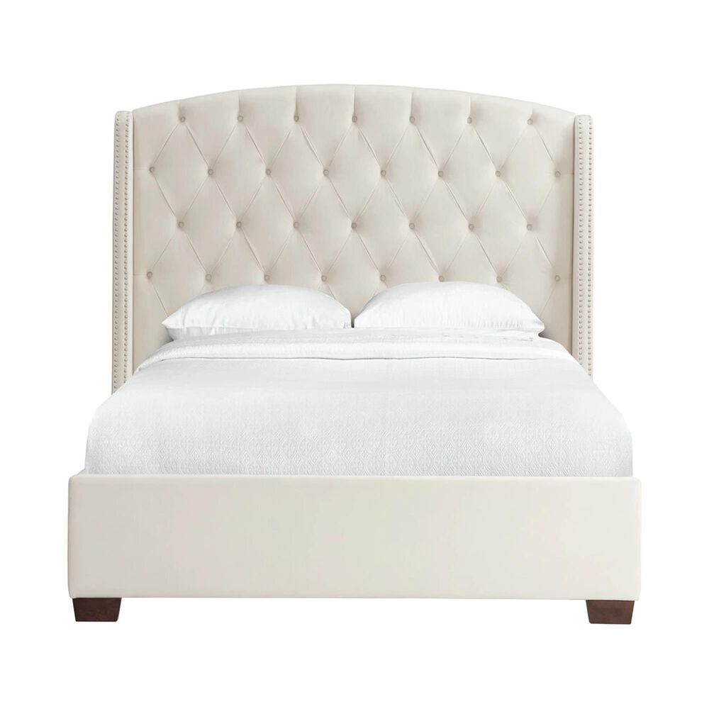 Mayberry Hill Foster Queen Upholstered Bed in Broadway Cream, , large