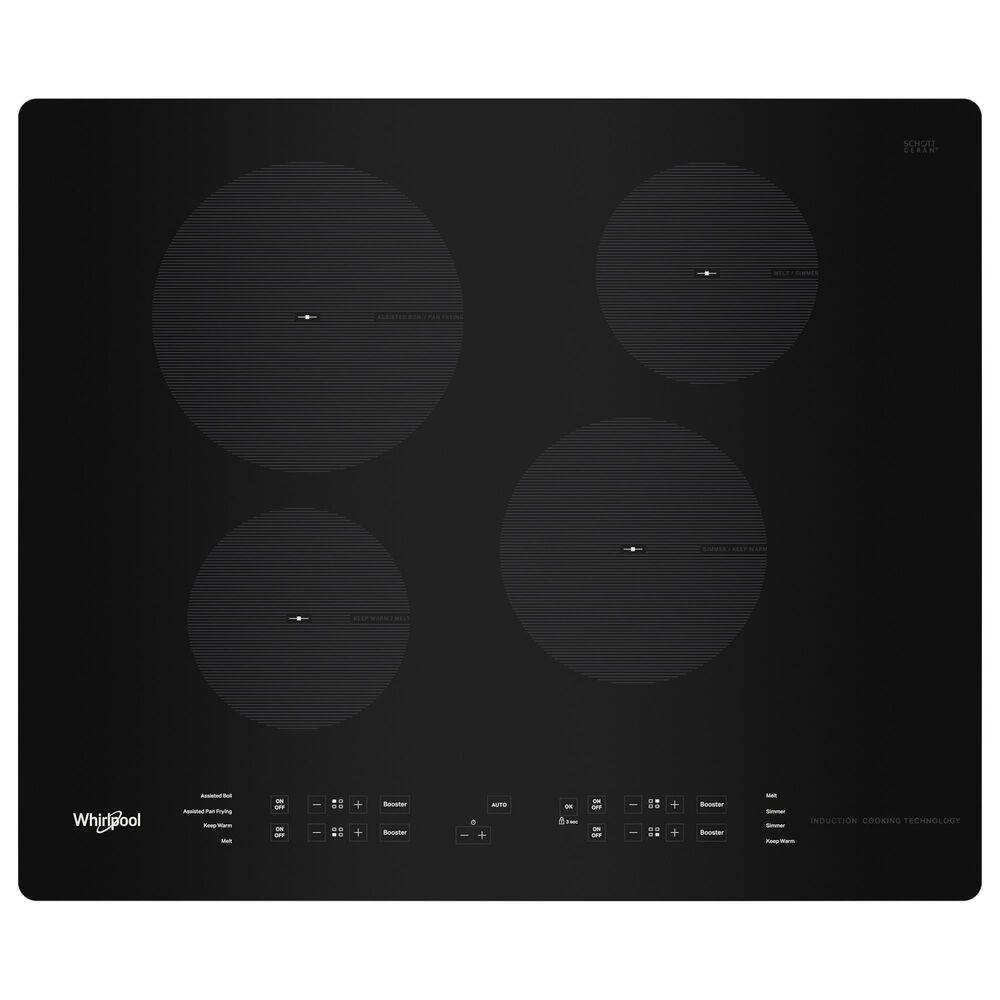 Whirlpool 24" Induction Cooktop with 4 Elements in Black, , large