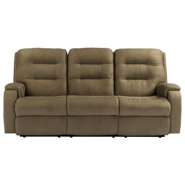 Flexsteel Arlo Power Reclining Sofa with Headrest and Lumbar in Fossil, , large