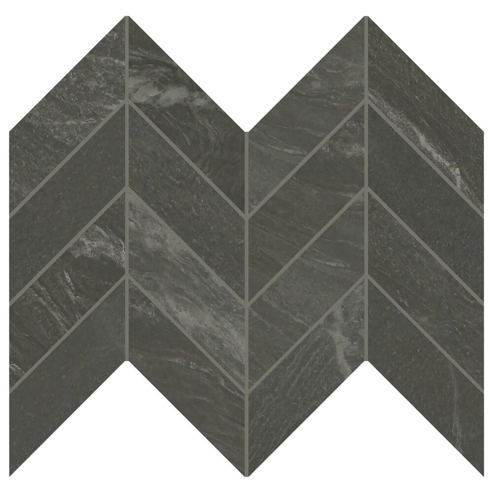 Dal-Tile Vertuo Bravura 2" x 5" on 12" x 12" Chevron Porcelain Mosaic Sheet, , large