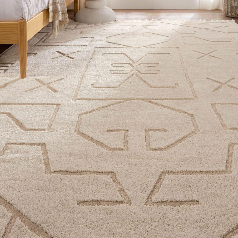 Jaipur Jaida Cree Gray Morn and Humus 7&#39;6&quot; x 10&#39; Area Rug, , large