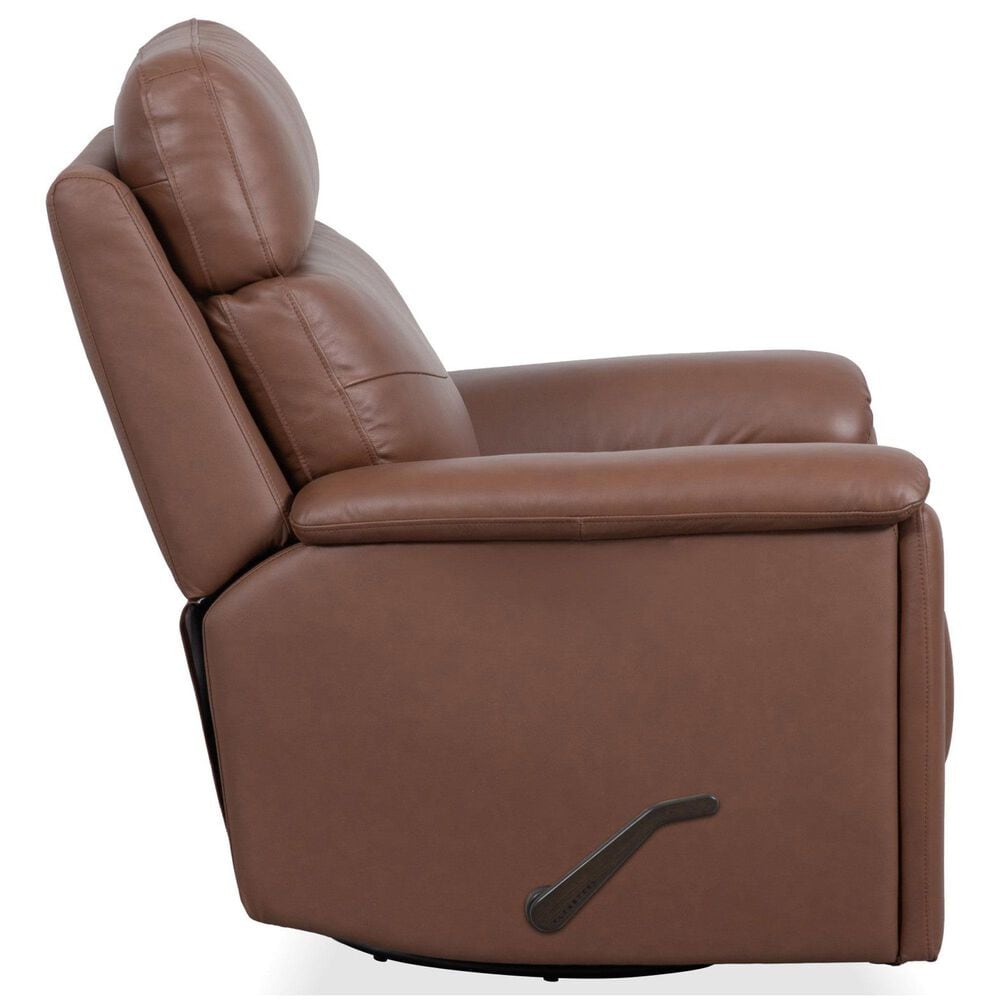 Flexsteel Refined Manual Swivel Gliding Recliner in Hickory, , large