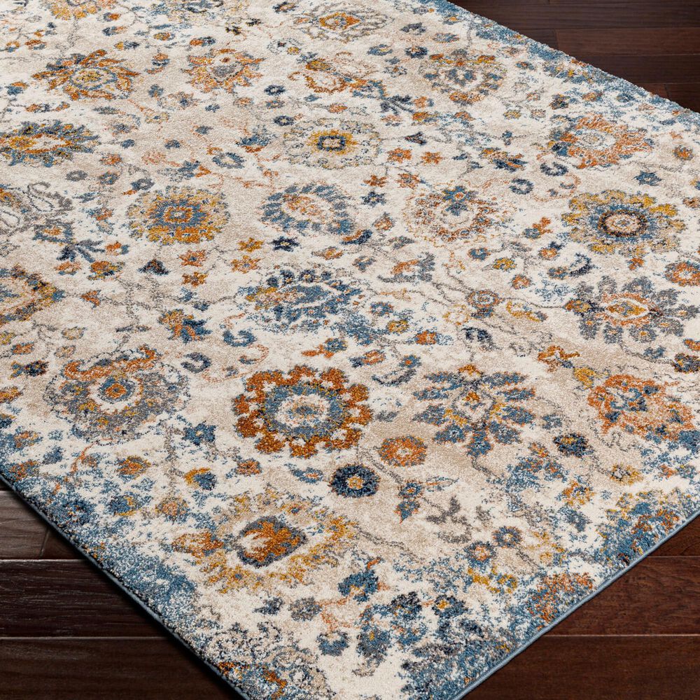 Surya Tuscany TUS-2331 Blue, Cream, Brown, Dusty Coral, Light Beige, Gray, Dark Blue and Bright Yellow 12&#39; x 15&#39; Area Rug, , large