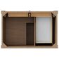 James Martin Brittany 36" Single Bathroom Vanity in Pecan with 3 cm White Zeus Silestone Top and Rectangular Sink, , large