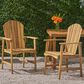 Hearth and Haven Outdoor Adirondack Dining Chair in Natural (Set of 2), , large