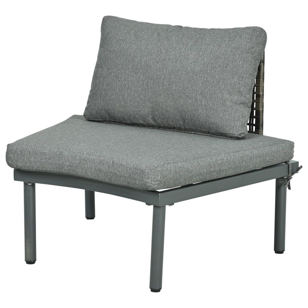HOMLUX 8-Piece Patio Sofa Furniture Set in Gray, , large
