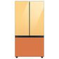 Samsung Bespoke 3-Door French Door Refrigerator Top Panel in Sunrise Yellow Glass, , large