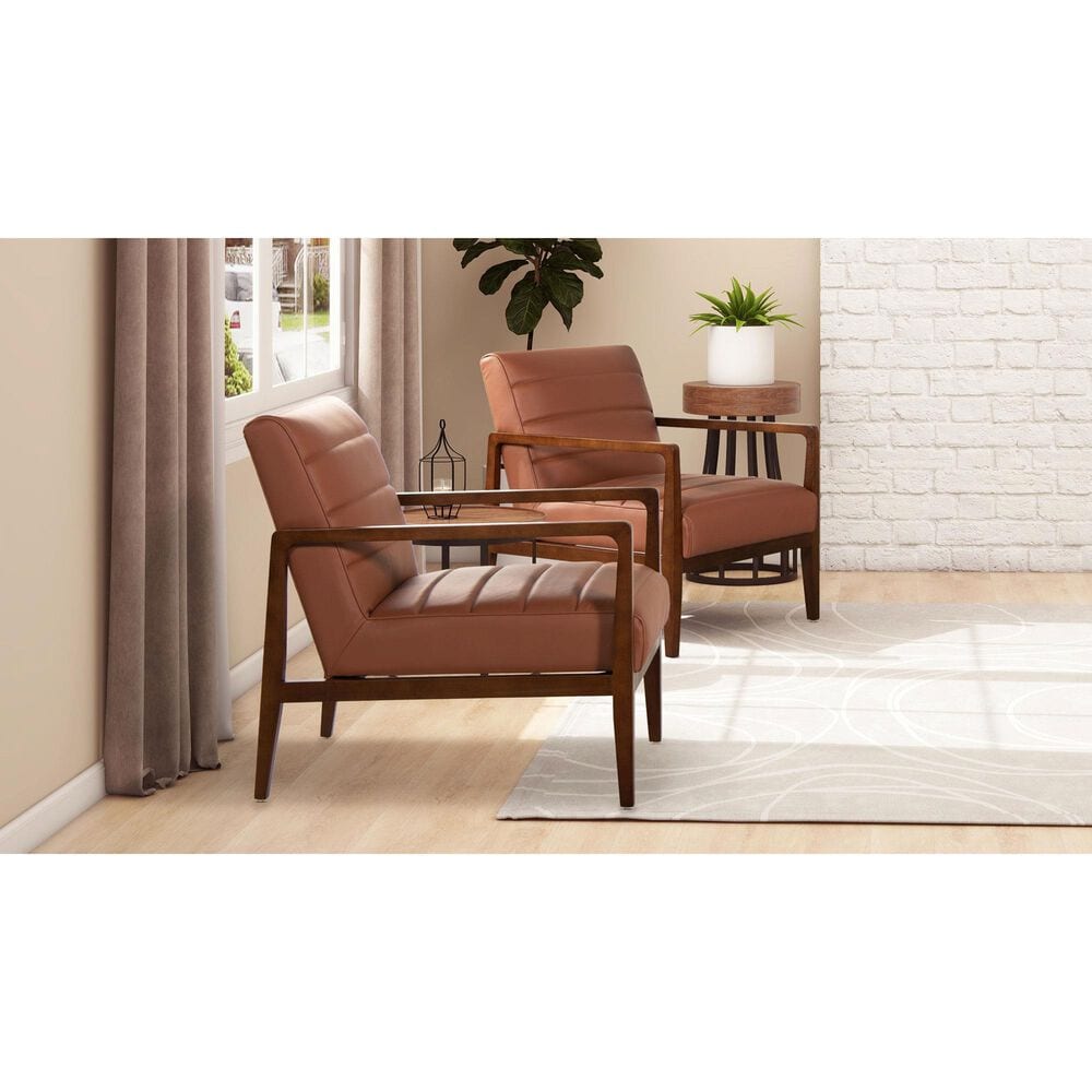 Jennifer Taylor Home Kenneth Accent Chair in Brown, , large