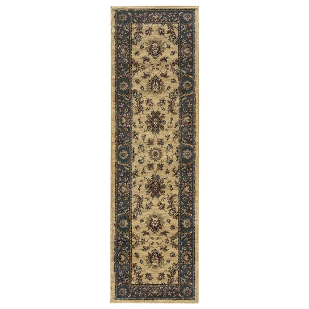 Oriental Weavers Ariana 311Z 2&#39;3&quot; x 7&#39;9&quot; Cream Runner, , large