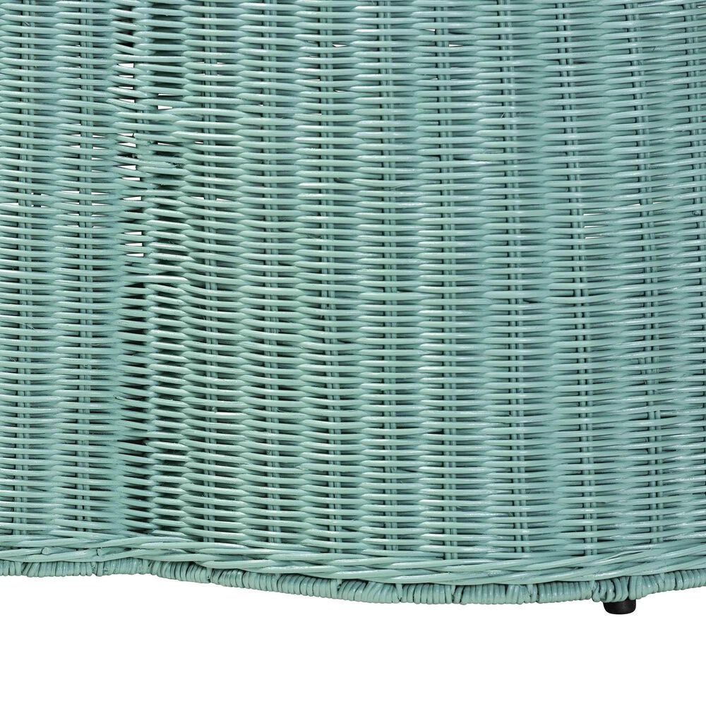 Baxton Studio Palm Coffee Table in Seafoam Green, , large