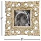 Maple and Jade Vintage Hand-Carved Acanthus Photo Frame in Whitewashed and Natural Brown, , large