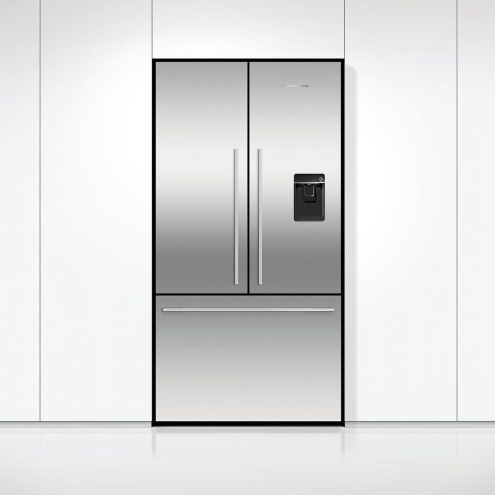 Fisher &amp; Paykel 20.1 Cu. Ft. 3-Door French Door Refrigerator with Ice and Water in Stainless Steel, , large