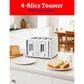 Betty Crocker 4-Slice Pop-Up Toaster in White, , large