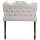 Baxton Studio Emma Twin Upholstered Headboard in Greyish Beige, , large