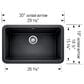 Blanco Ikon 30" Apron Front Single Bowl Sink in Soft White, , large