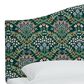 Rifle Paper Co Crafted by Cloth and Company Mayfair Queen Headboard in Bramble Emerald, , large