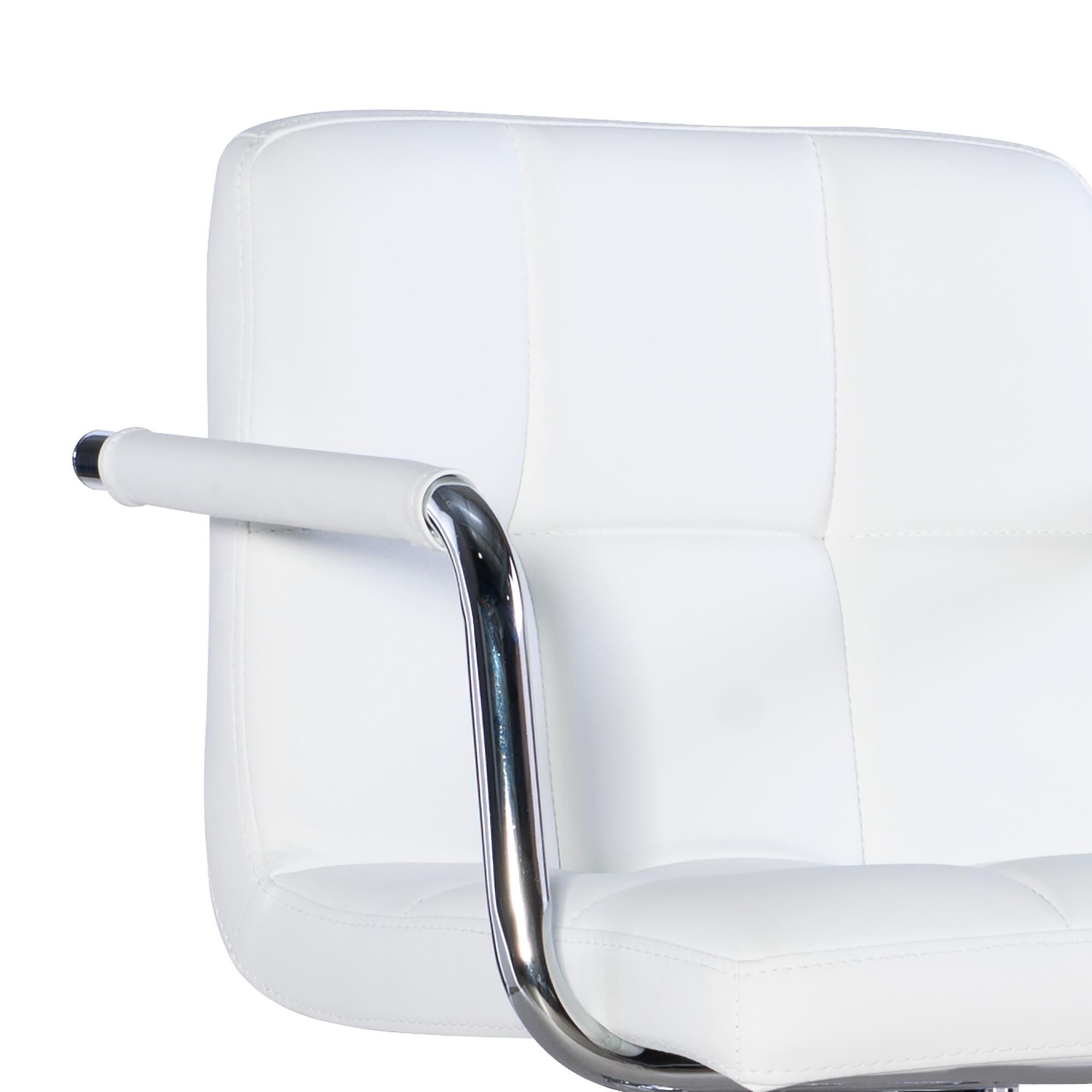 White discount quilted chair