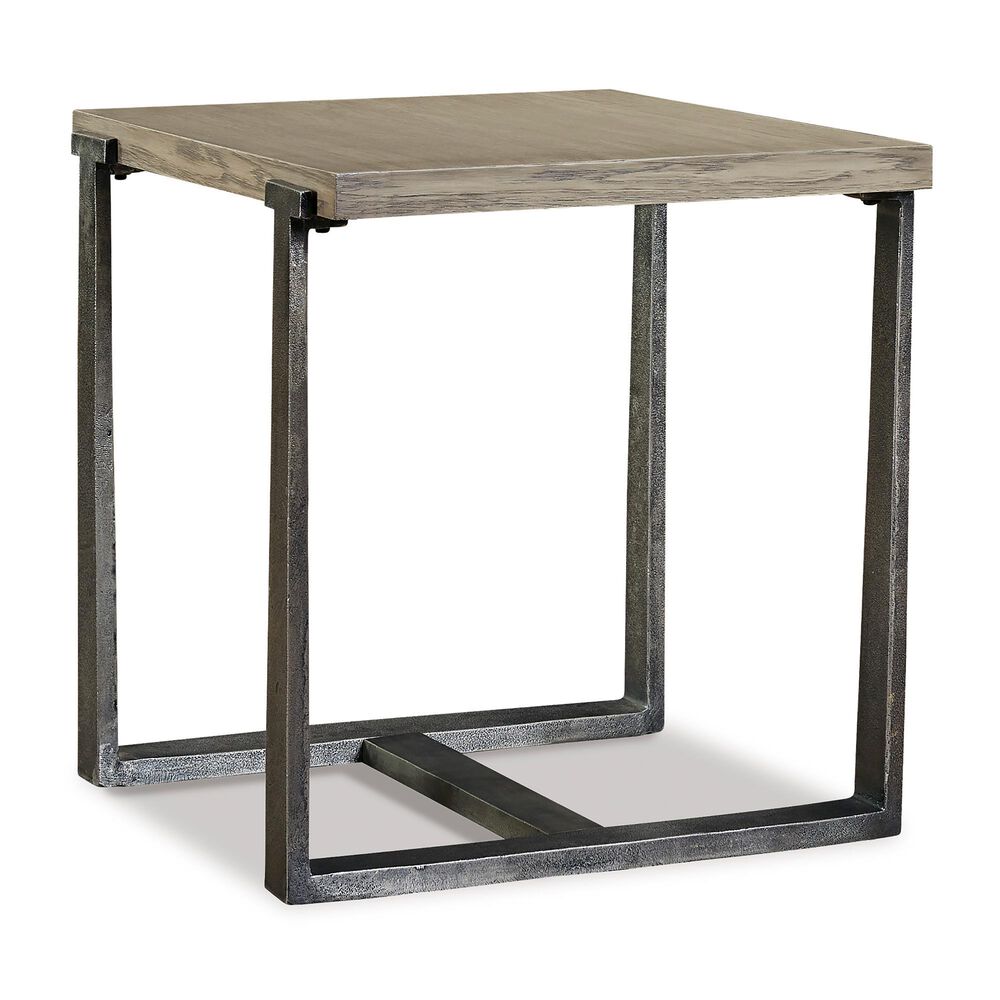 Signature Design by Ashley Dalenville Rectangular End Table in Antique Pewter and Gray, , large