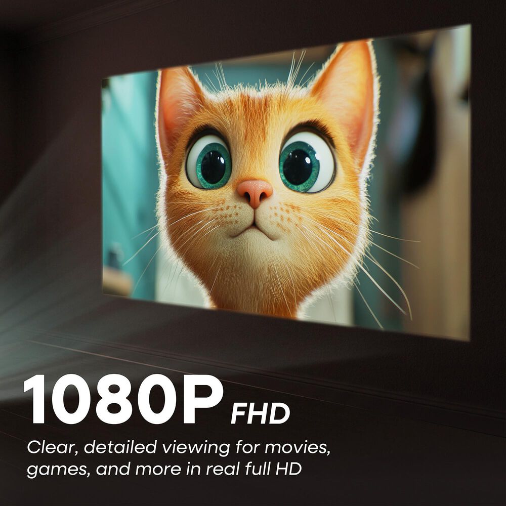 Element Roku 1080P FHD Smart Projector in Gray, , large